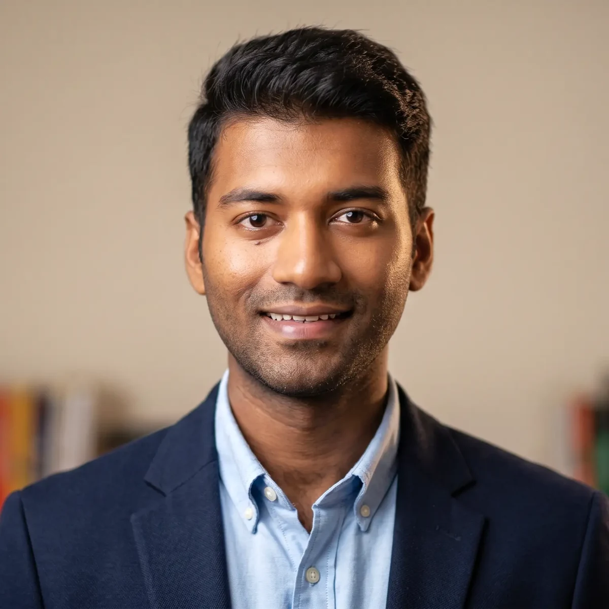Portrait of Deepak Kumar, physics educator